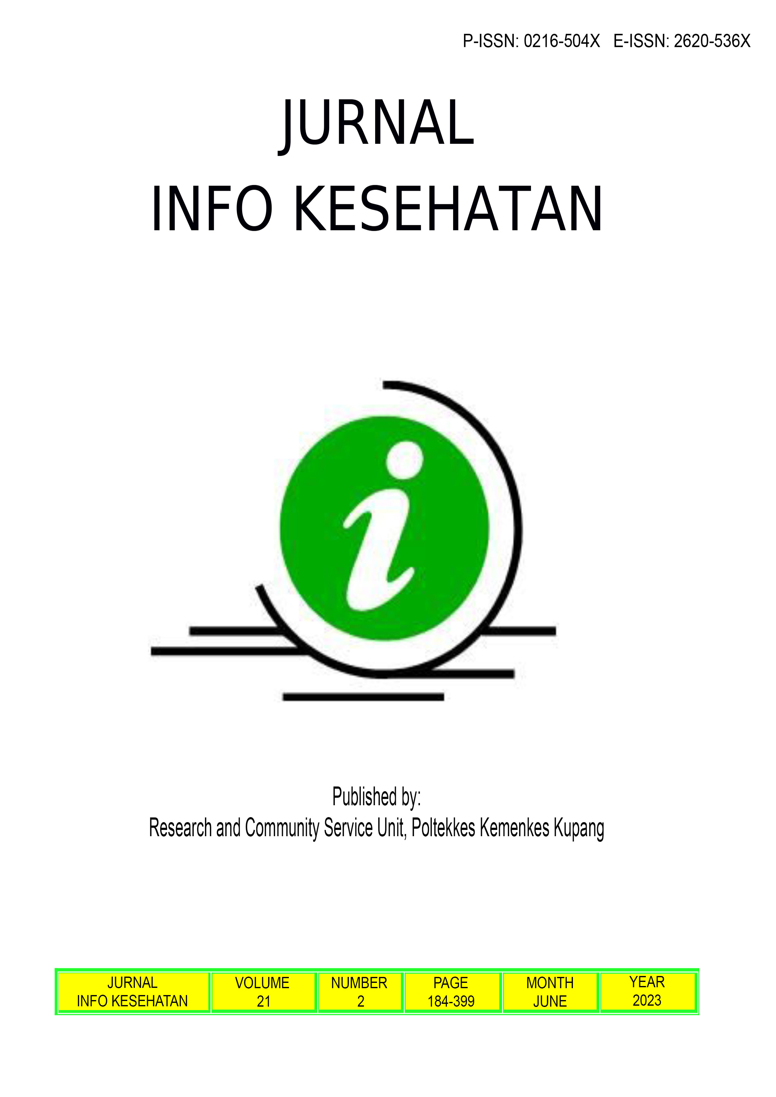 					View Vol. 21 No. 2 (2023): JURNAL INFO KESEHATAN
				