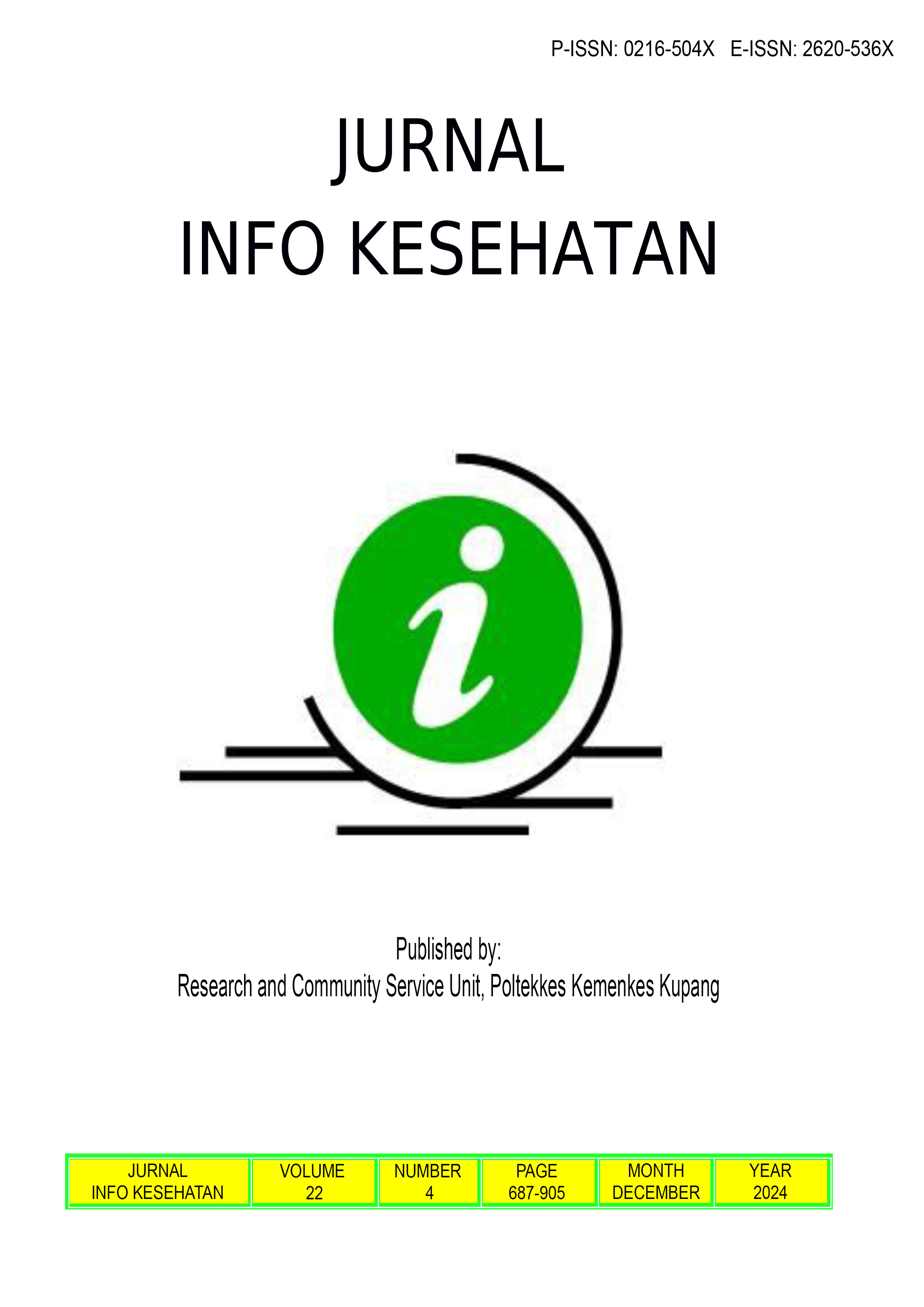 						View Vol. 22 No. 4 (2024):  JURNAL INFO KESEHATAN
					