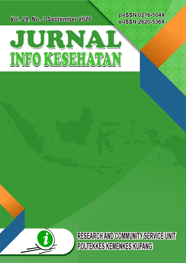 						View Vol. 24 No. 3 (2026):  JURNAL INFO KESEHATAN (In Progress)
					