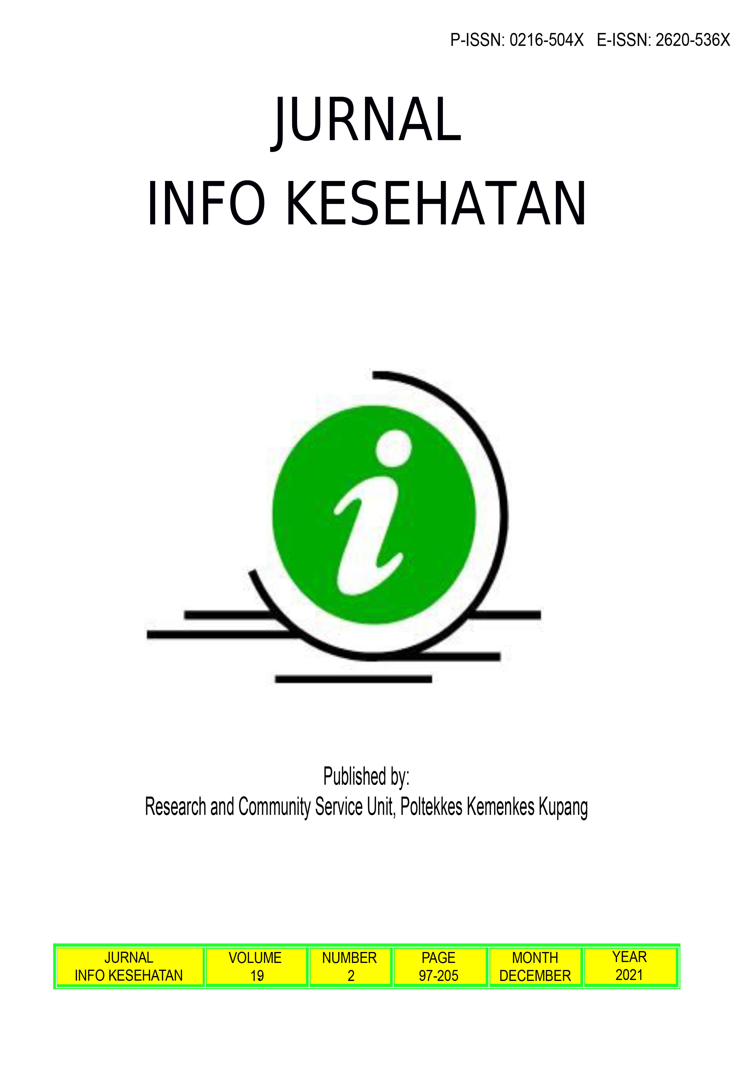 					View Vol. 19 No. 2 (2021): JURNAL INFO KESEHATAN
				